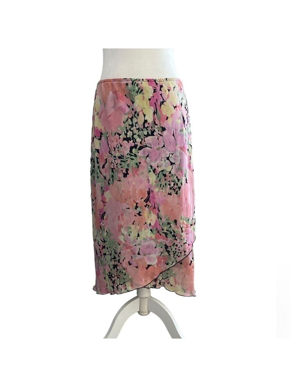 Y2K AGB multi color floral skirt